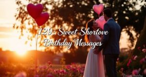 129 Sweet Short Love Birthday Messages