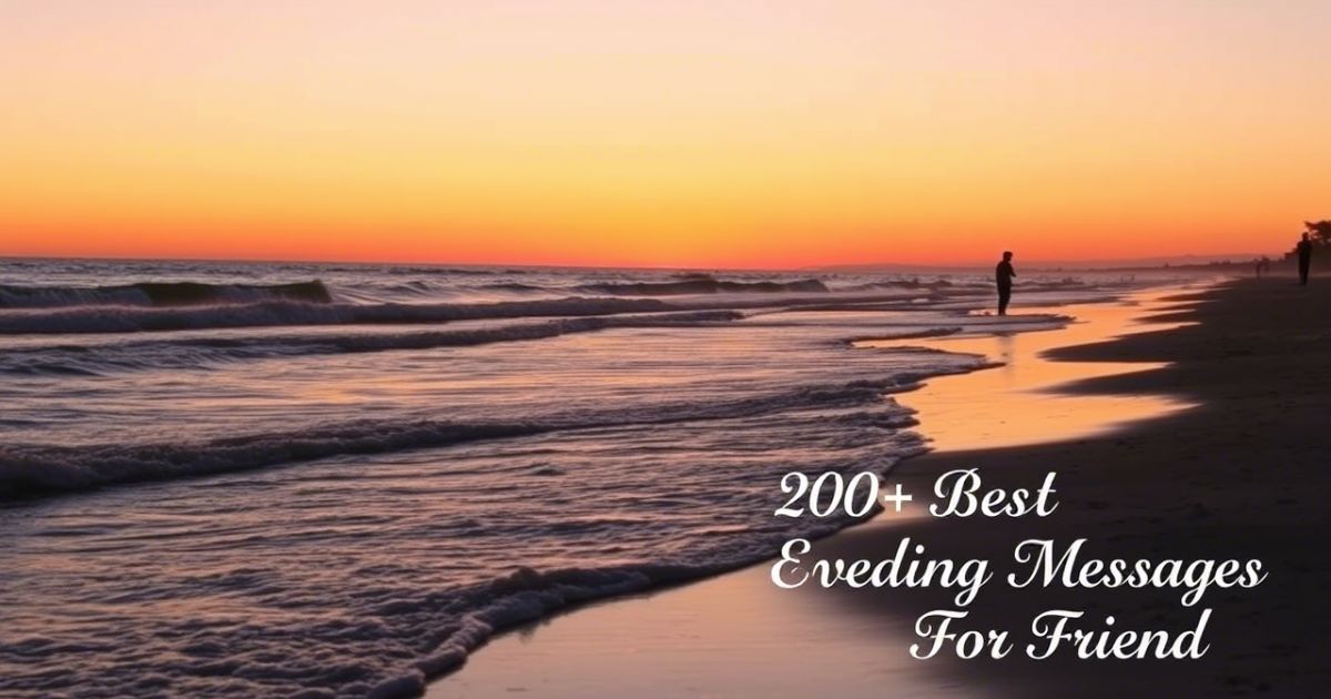 200+ Best Good Evening Messages For Friends