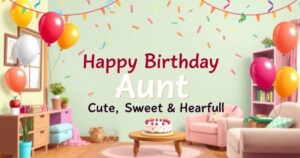 Happy Birthday Aunt:Cute Sweet & Heartful