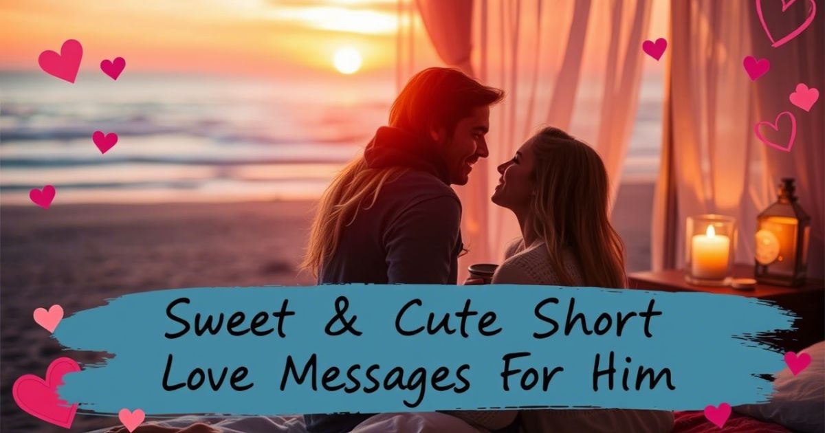Sweet & Cute Short Love Messages For Him