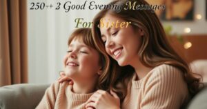 250+ Good Evening Messages For Sister