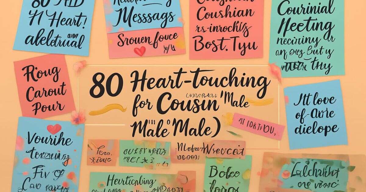 80 Heart-Touching Messages for Cousin (Male and Female)