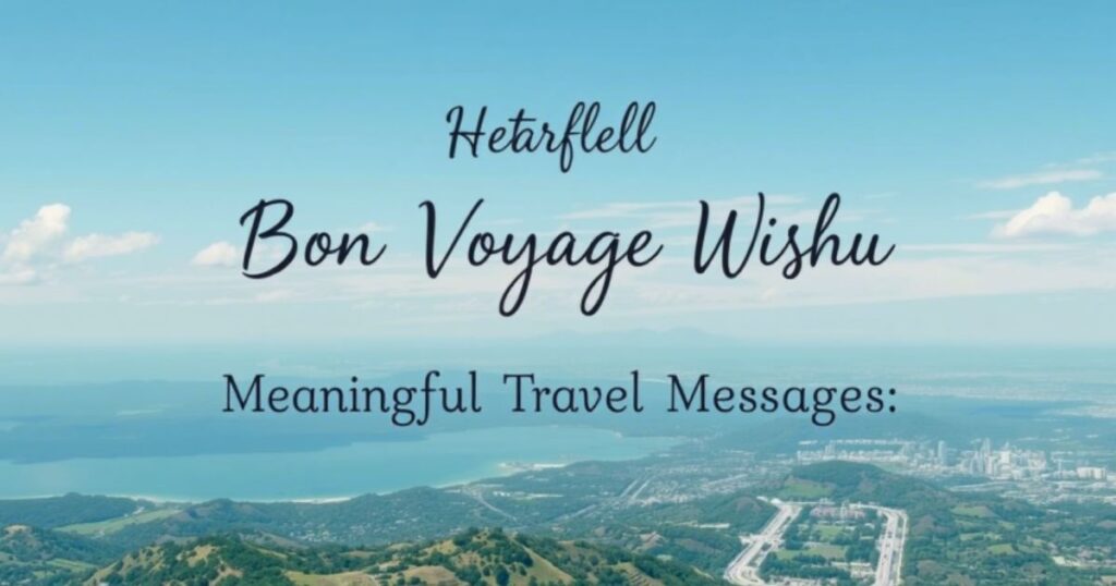 Heartfelt Bon Voyage Wishes: Meaningful Travel Messages - Pure Pulss