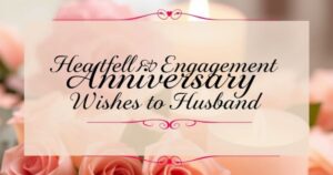 Heartfelt Engagement Anniversary Wishes to Husband