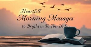 Heartfelt Good Morning Messages to Brighten Their Day