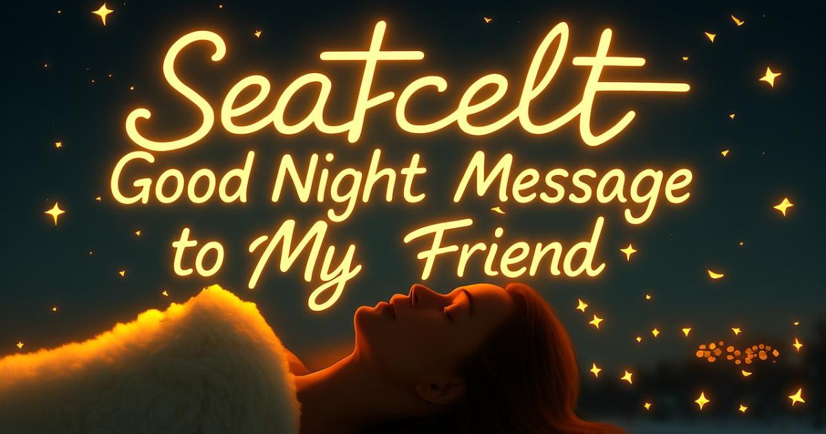 Heartfelt Good Night Message to My Friend 