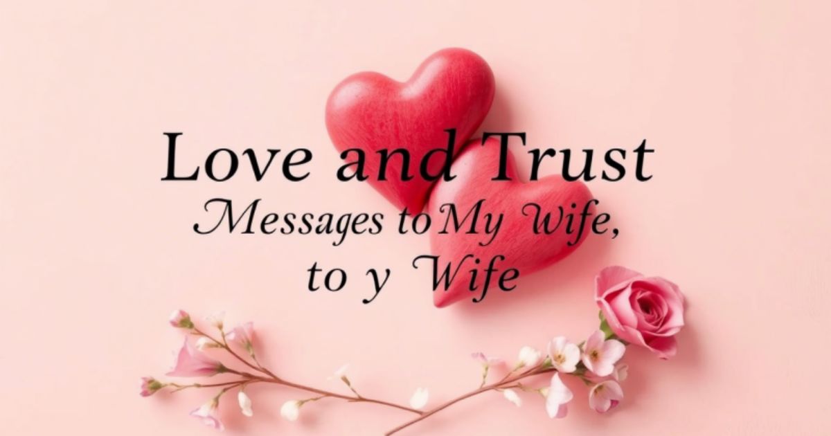 Love and Trust Messages to My Wife 