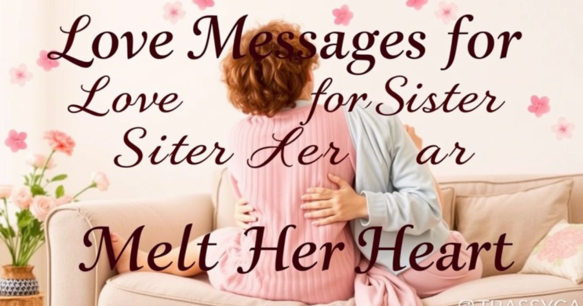 Love Messages for Sisters to Melt Her Heart 