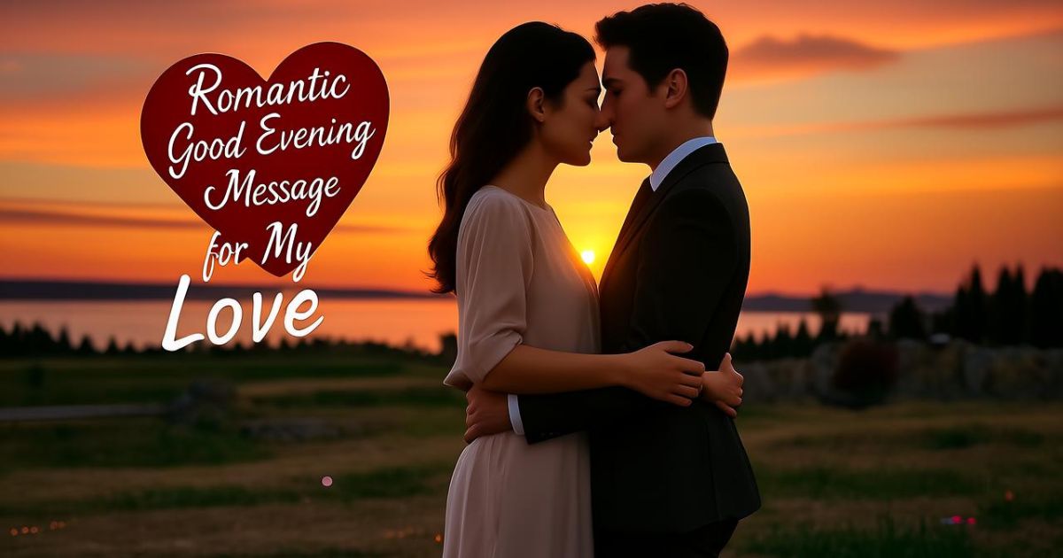 Romantic Good Evening Message for My Love