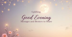 Uplifting Good Evening Messages and Blessings to Share