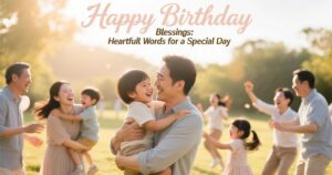 Happy Birthday Blessings: Heartfelt Words for a Special Day