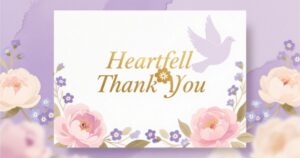 Heartfelt Thank You for Sympathy Card 