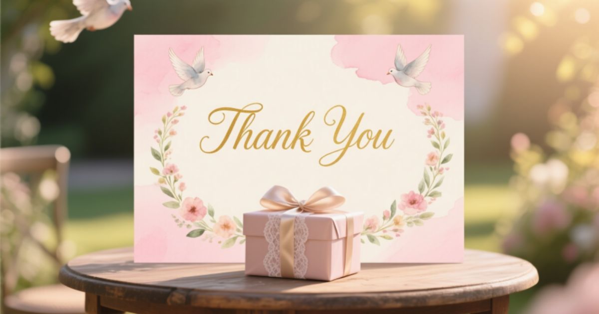 Heartfelt Thank You for Wedding Gift