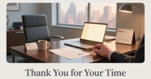 How to Say “Thank You for Your Time” Professionally