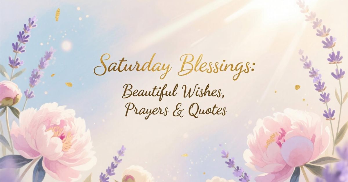 Saturday Blessings: Beautiful Wishes, Prayers & Quotes