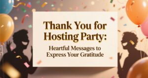 Thank You for Hosting Party: Heartfelt Messages to Express Your Gratitude